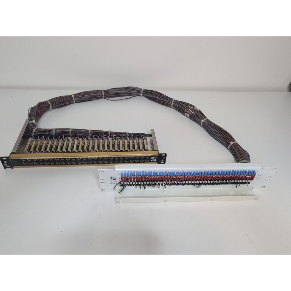 ADC Ultrapatch 48 Point Patchbay Panel Cables Pro Patch Bay